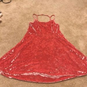 Strappy velvet dress